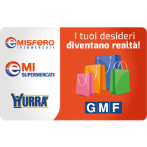 Gift Card GMF, Emisfero, Emi Supermercati, Hurra