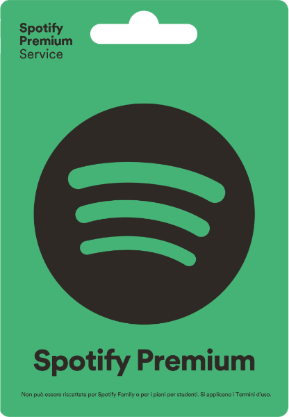 Gift Card Spotify: carta prepagata di vari tagli