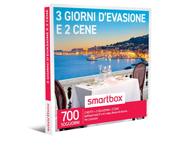 Smartbox 3 giorni d'evasione e 2 cene