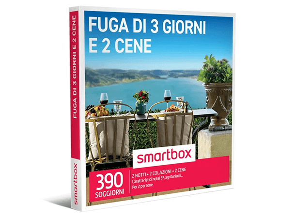 Smartbox Fuga di 3 giorni e 2 cene €189,90