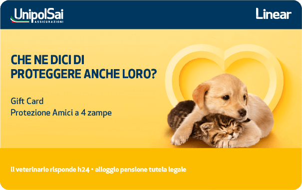 Gift Card UnipolSai Cane&amp;Gatto isfast