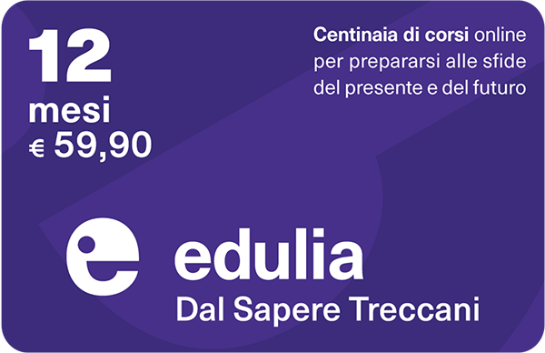 Abbonamento Edulia Dal Sapere Treccani 12 mesi €59,90