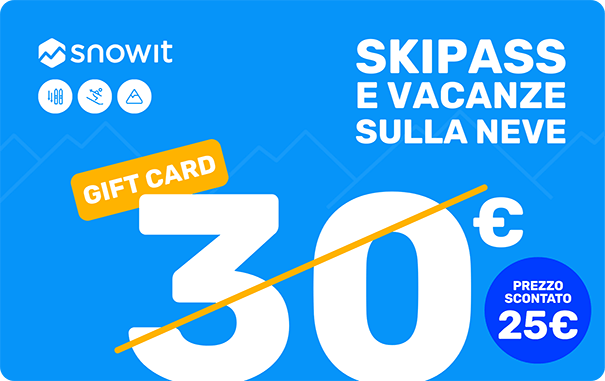 Gift Card Snowit noleggio attrezzature, lezioni ed esperienze €30