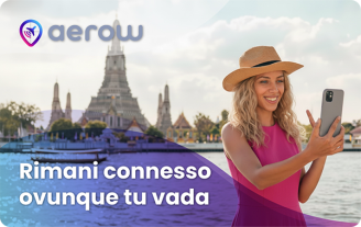 Gift Card Aerow, e-sim, piani tariffari